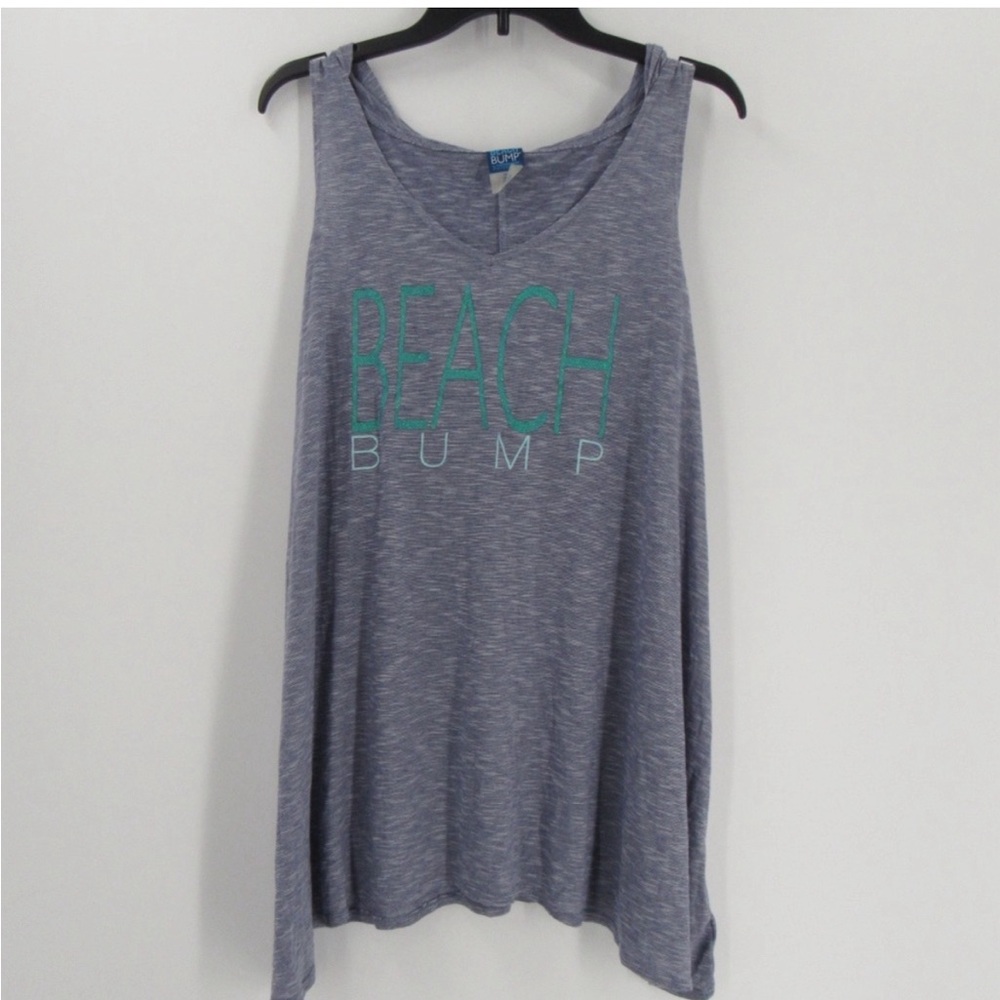 Motherhood Maternity Gray Beach Bump Swim Coverup